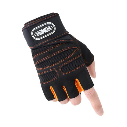Gym Gloves for Men Women Fitness Weight Lifting Wristband Gloves Body Building Training Sports Exercise Cycling Glove Shockproof